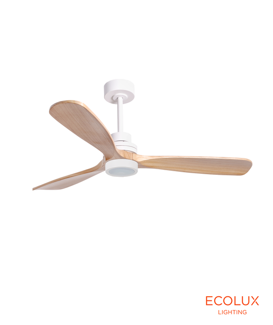 Ventilador LED Poniente 18W 2190LM & CCT ajustável (Branco/Preto)