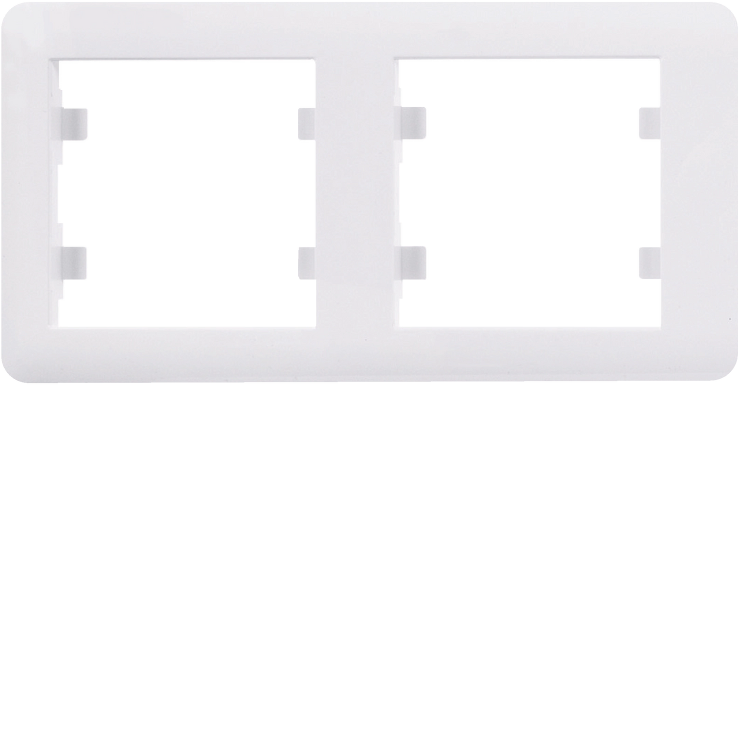 Lumina - Quadro Duplo Horizontal Branco
