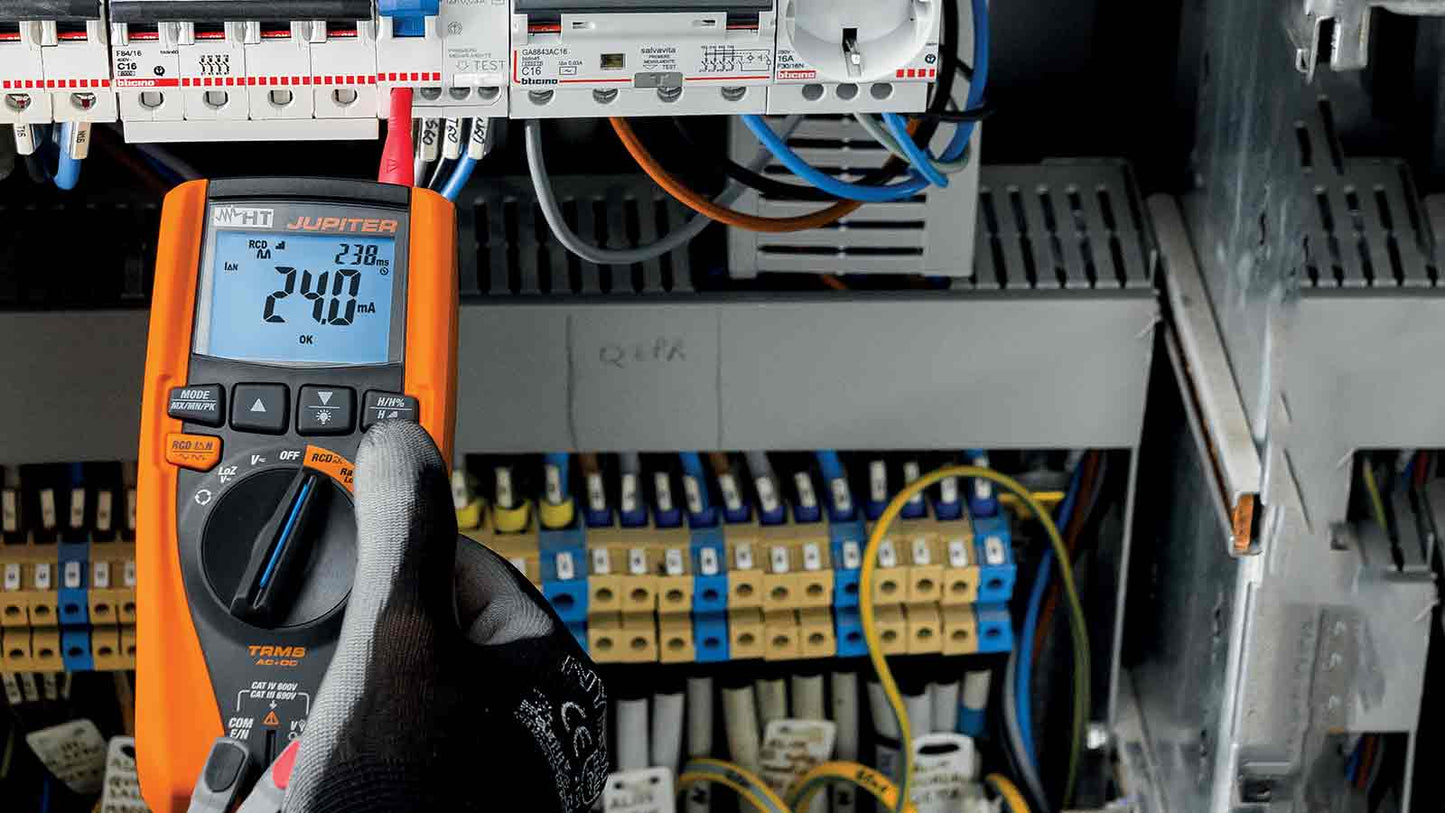 Multímetro Multifunções Jupiter p/ Teste de Diferenciais e Medição da Resistência de Terra