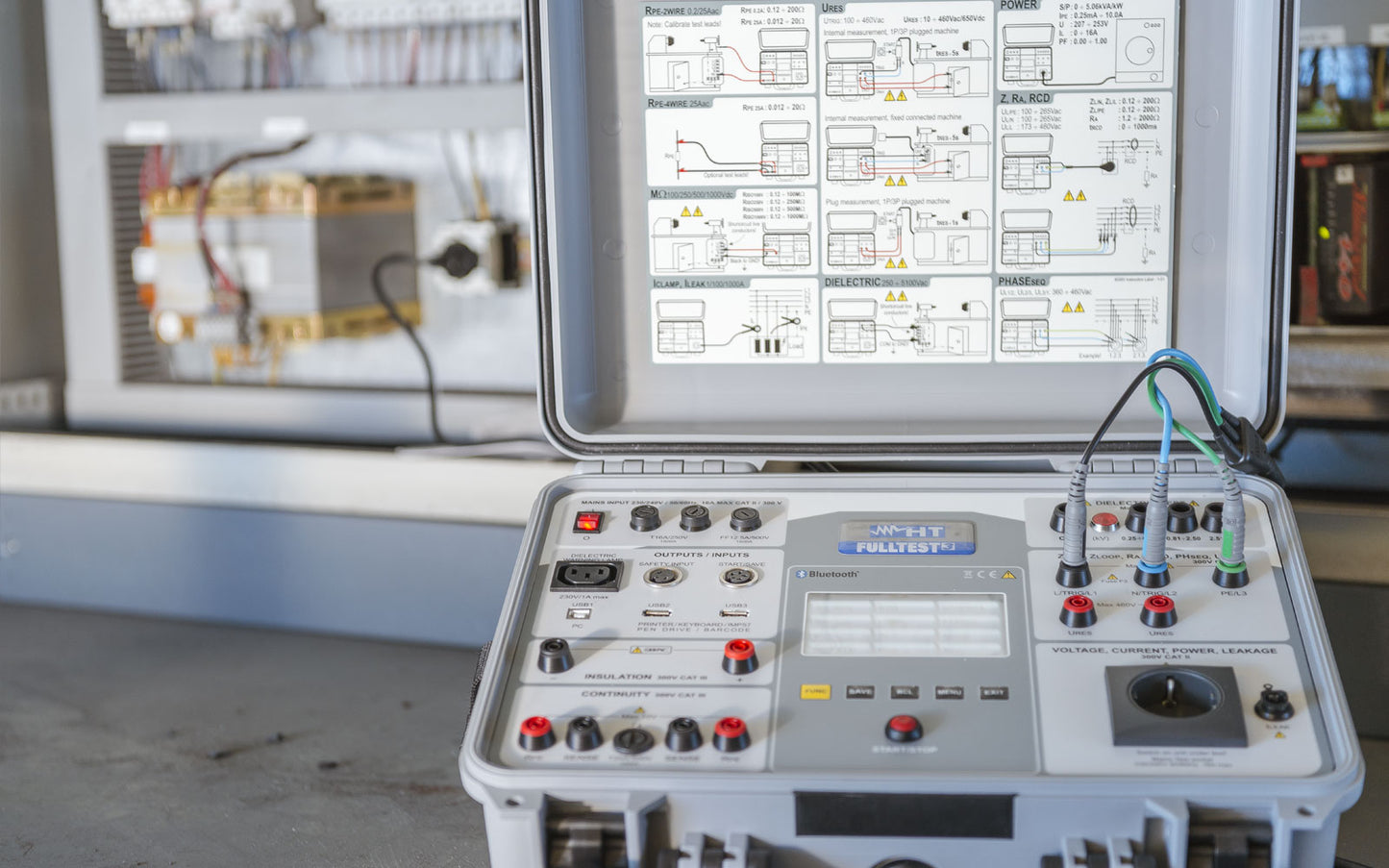 FullTest3 Equipamento Multifunções p/ Verificações de Segurança em Máquinas e Quadros Eléctricos