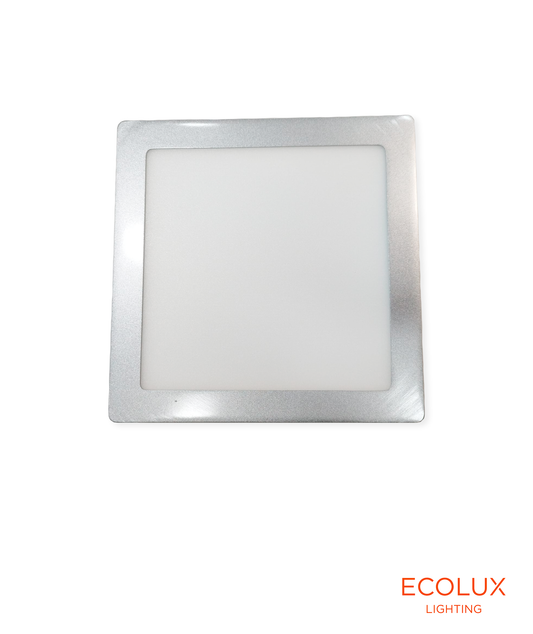 Downlight Saliente LED Dogma Quadrado Prateado 12W 1080LM (3000K/4000K/6000K)