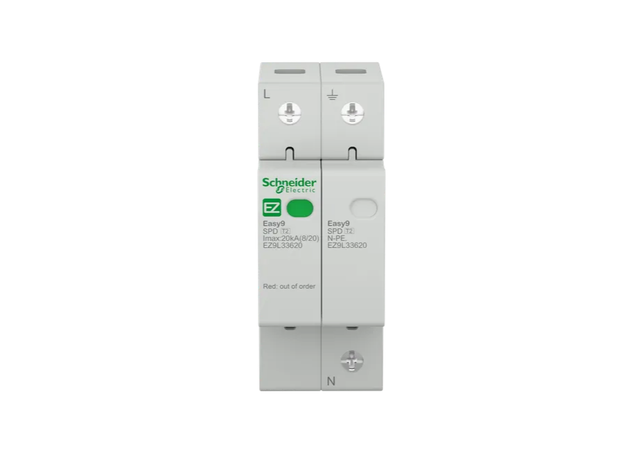 Descarregador de Sobretensões Tipo 2 1P+N 20KA 230V Easy9