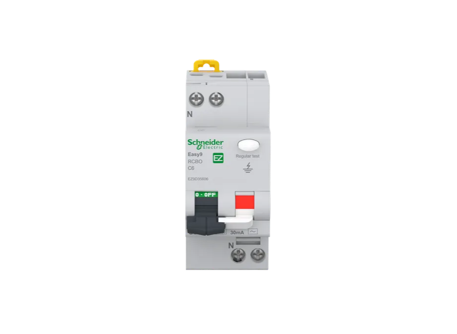 Disjuntor Diferencial 1P+N 6A Curva C 6KA Tipo AC 30mA Easy9