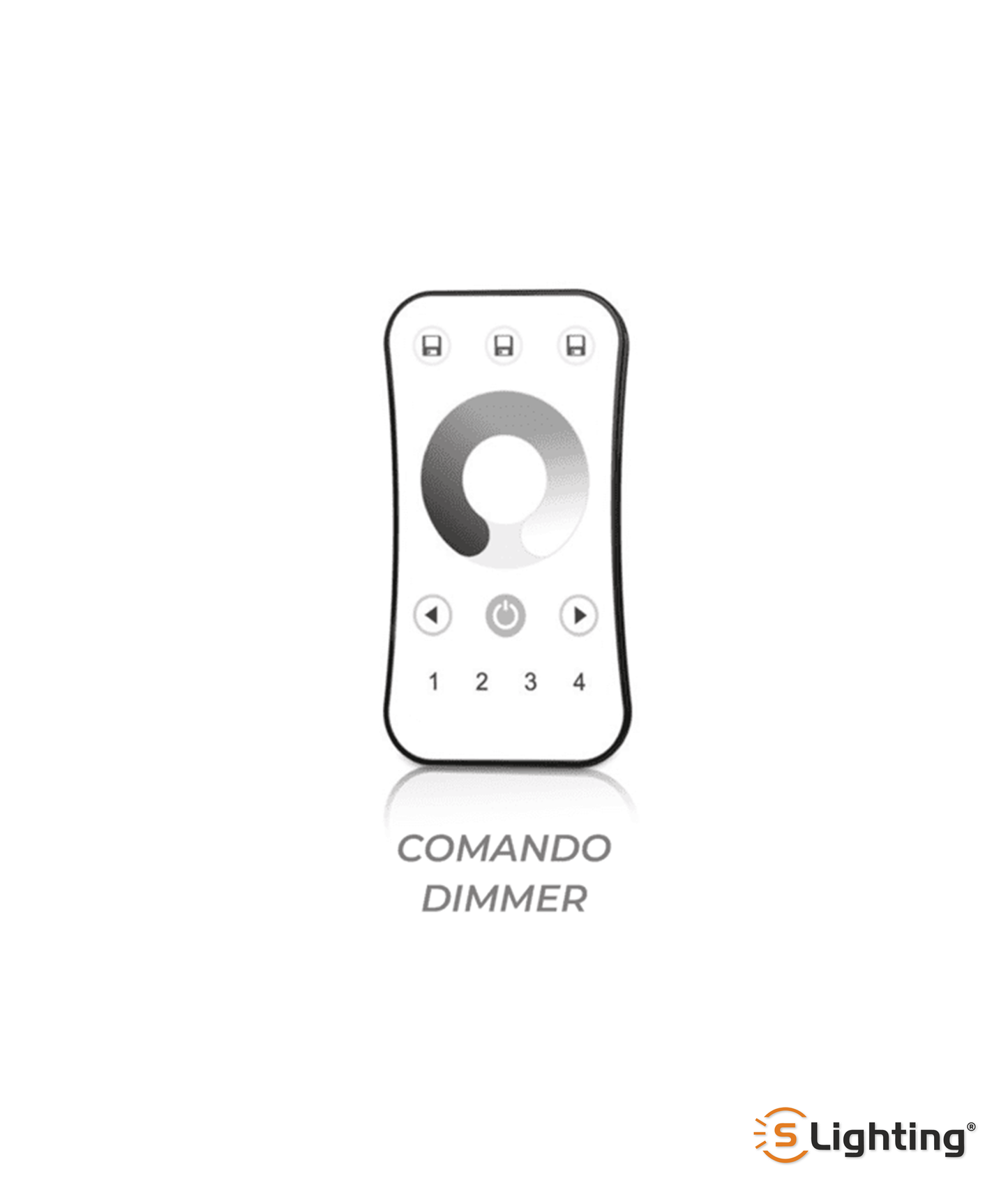 Comando Dimmer 4 Zonas RF