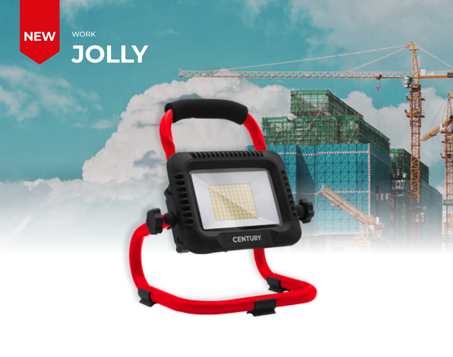 Projector LED Portátil Recarregável 50W 4250lm 4000K